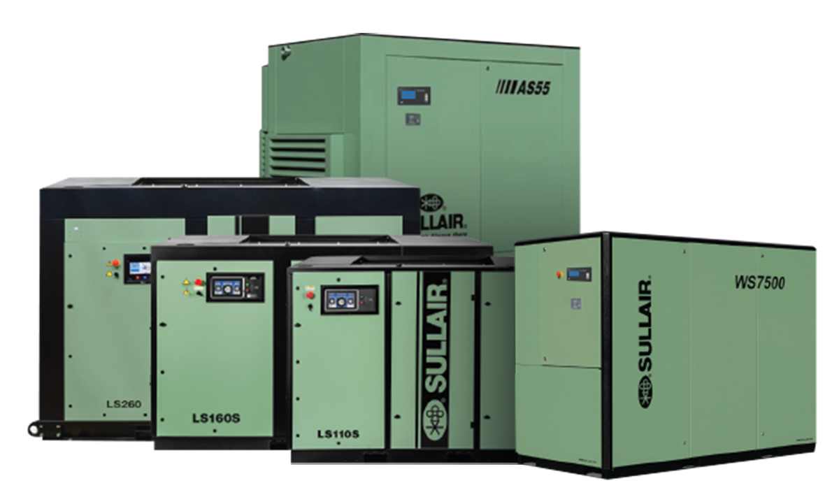 Oil injected air compressor