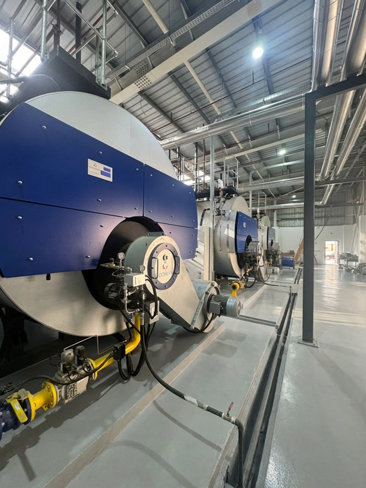 Successful installation of 3 × 10,000 kg/h ST36 Cochran steam boilers for a food processing plant