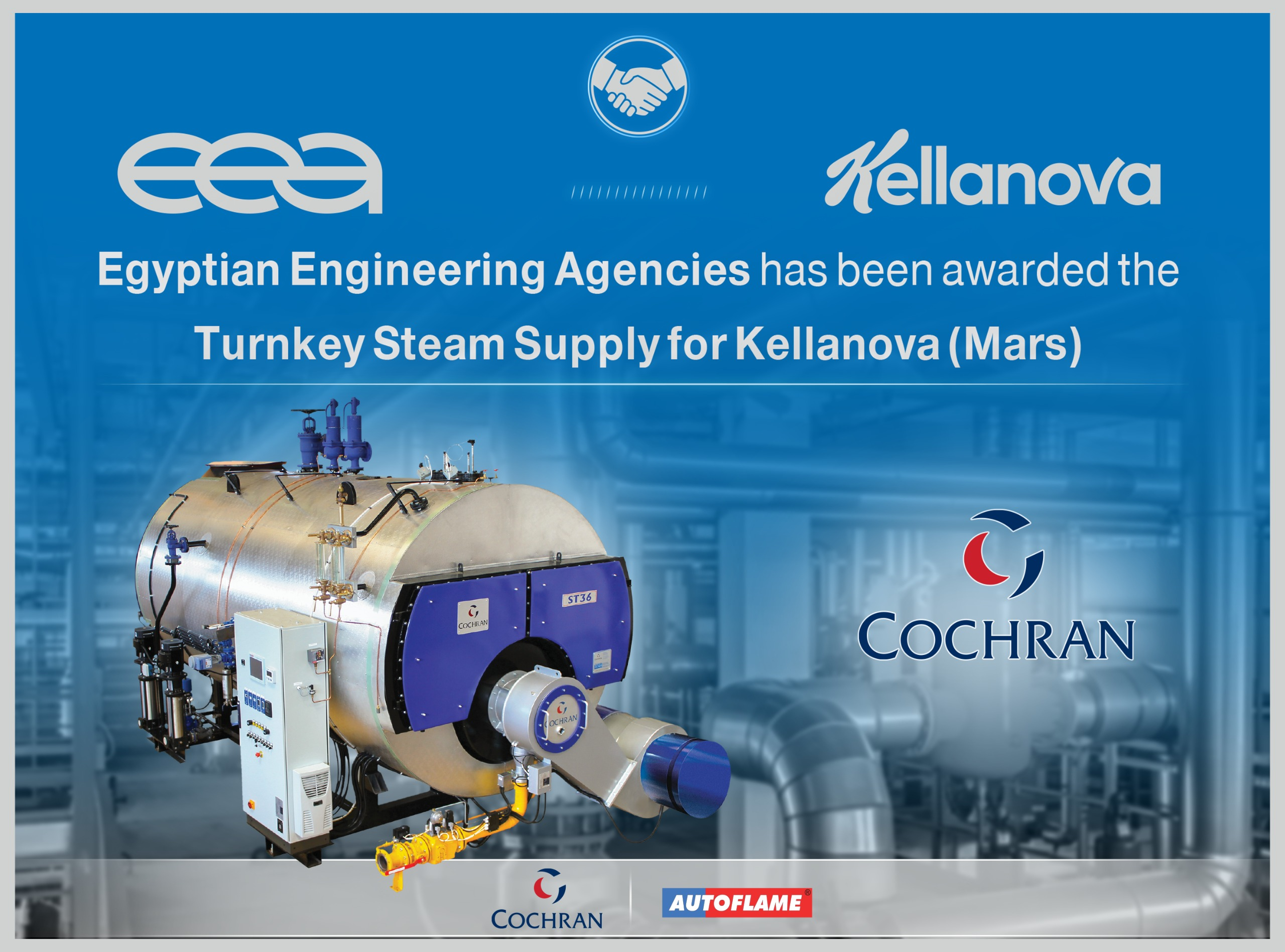 EEA Awarded Turnkey Steam Supply Project for Kellanova, Part of Mars