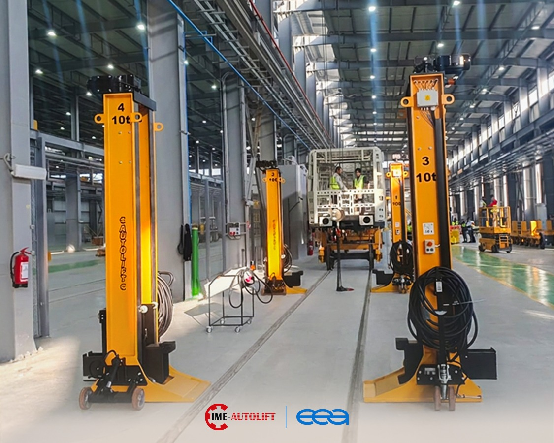 EEA Delivers Autolift GmbH 10-Ton Lifting Jacks to Support Egypt’s Railway Industry